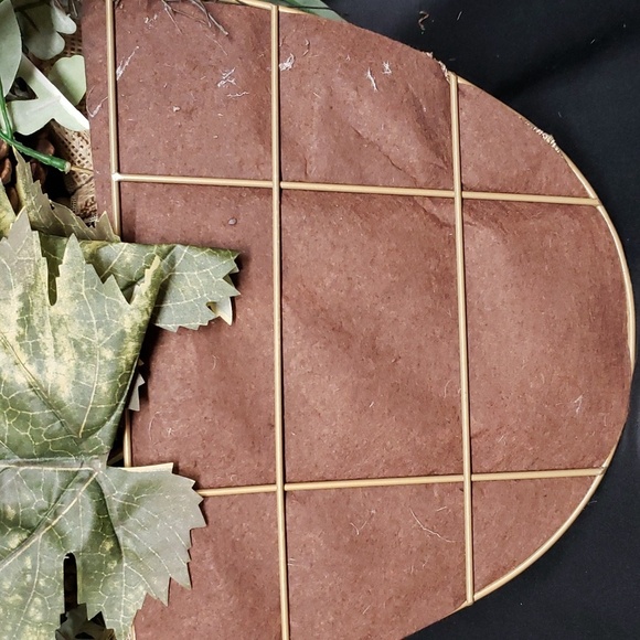 Martha Stewart Pumpkins and Greenery with Burlap Ribbon Flat-Back Basket - Picture 7 of 7